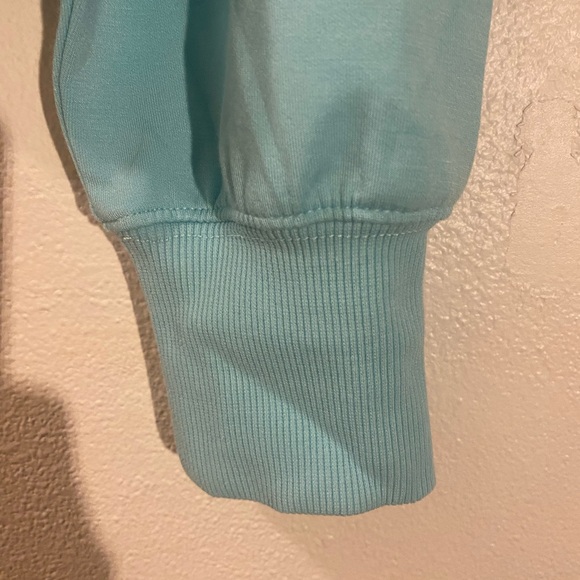 Simply Southern woman’s Aqua Blue Cropped Hoodie - Picture 3 of 11